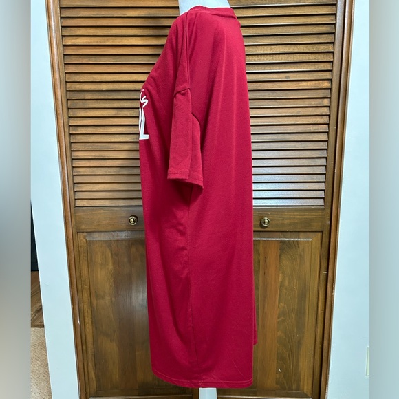 May Contain Alcohol Shein Curve T-Shirt Dress, Statement Slogan Tee Size L - Picture 2 of 6